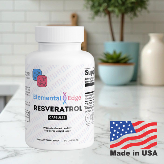 Resveratrol 50% 600mg – Heart, Brain & Anti-Aging Support | Elemental Edge