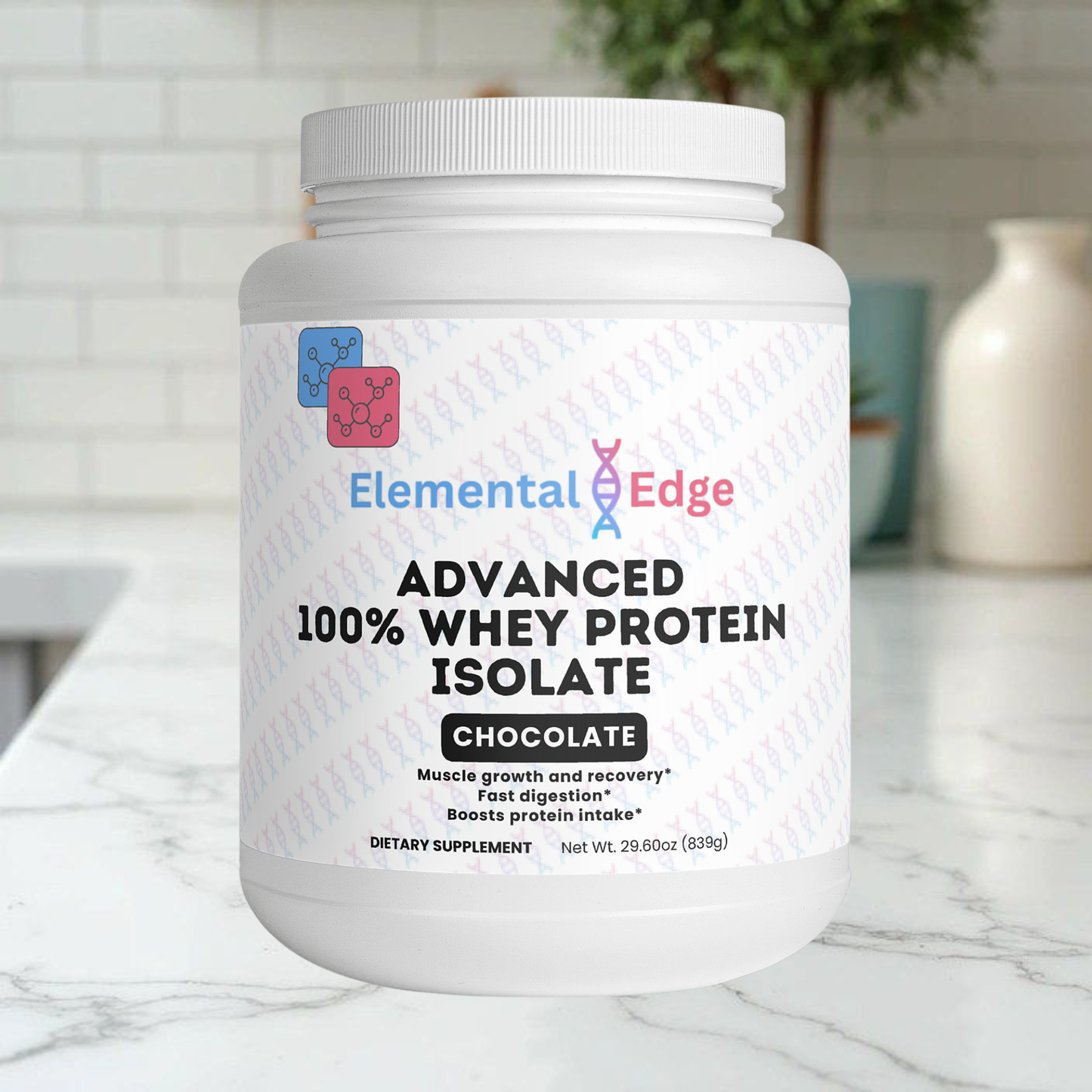 100% Whey Protein Isolate (Chocolate) – Muscle Growth, Recovery & Energy | Elemental Edge