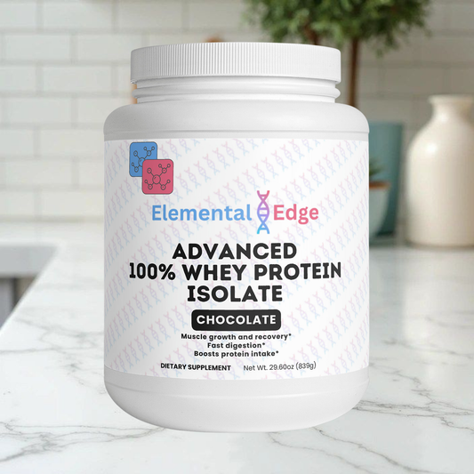 100% Whey Protein Isolate (Chocolate) – Muscle Growth, Recovery & Energy | Elemental Edge