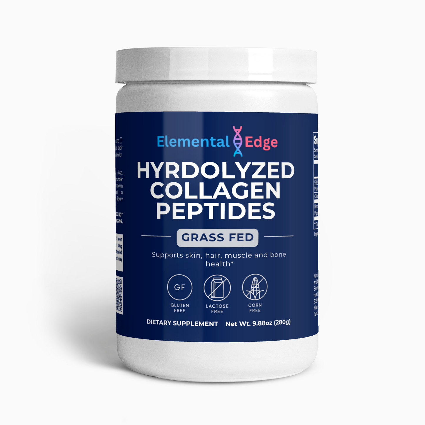 Grass-Fed Hydrolyzed Collagen Peptides - Unflavored