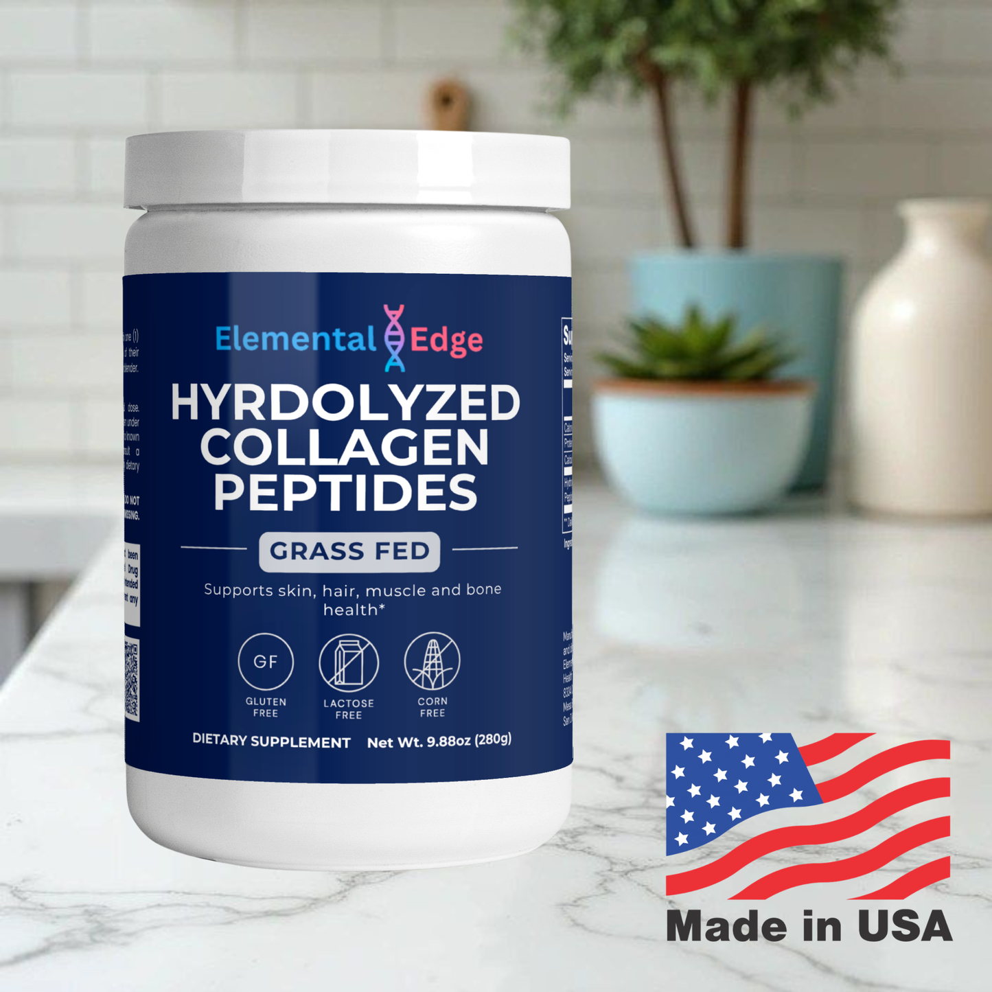 Grass-Fed Hydrolyzed Collagen Peptides - Unflavored