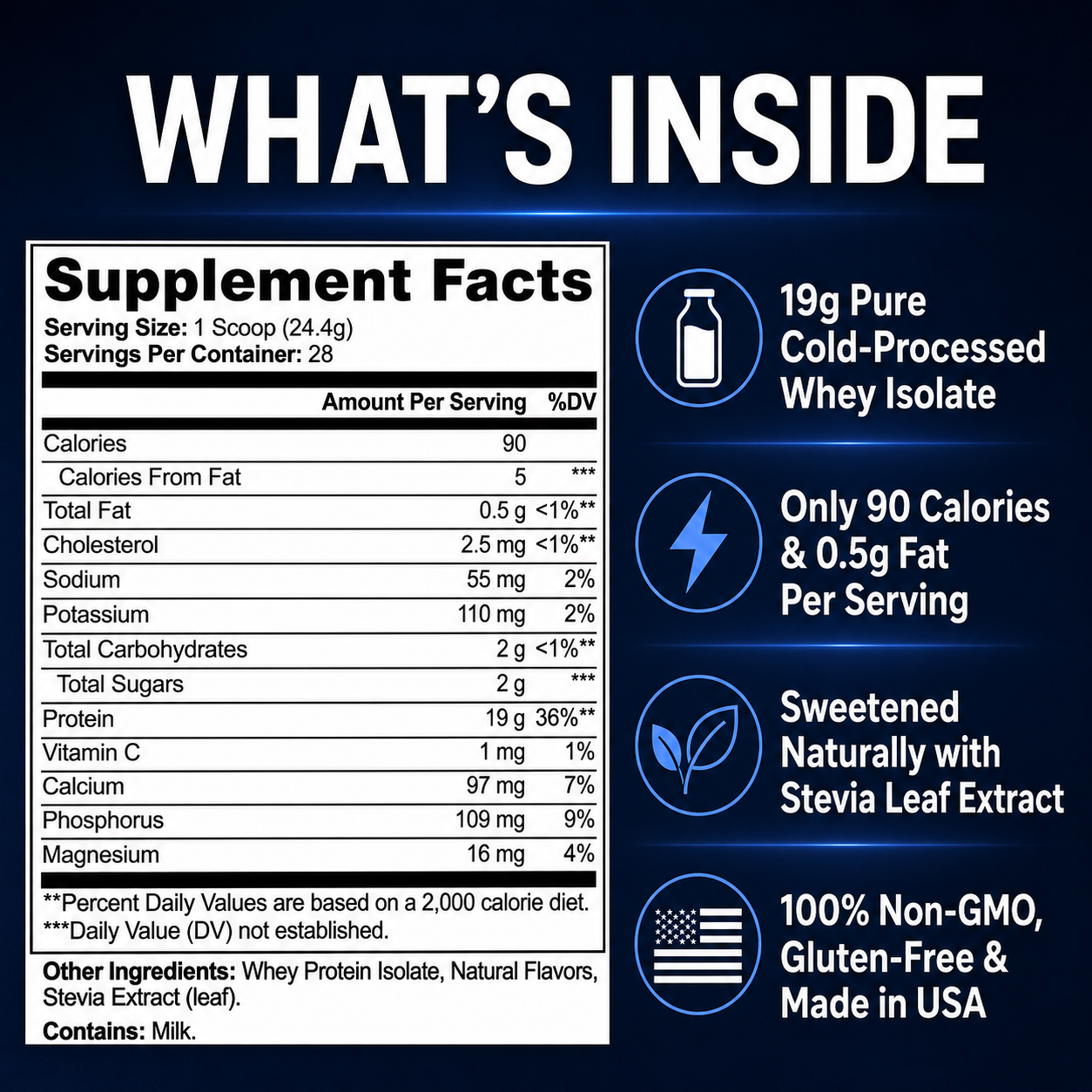 Pure3 100% Whey Protein Isolate